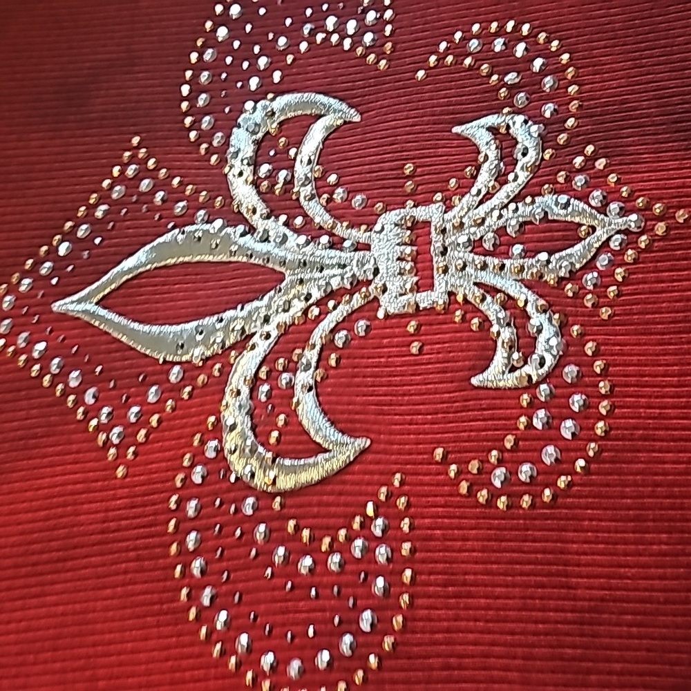 "Vintage Suzie" Ladies Embellished Long Sleeve Top, Sz Small - Picture 12 of 12